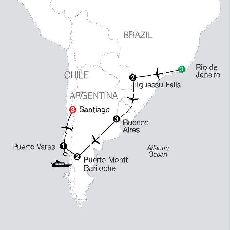 South American Odyssey Globus (15 Days From Rio de Janeiro to Santiago)