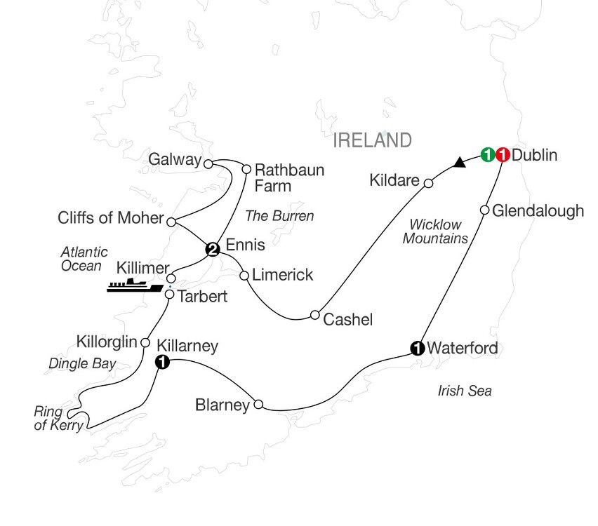 Introduction to Ireland Globus (7 Days From Dublin to Dublin) Introduction to Ireland Globus (7 Days From Dublin to Dublin)