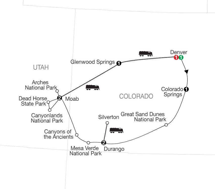 Western Rails & Canyons with Rocky Mountaineer - Globus (9 Days From ...