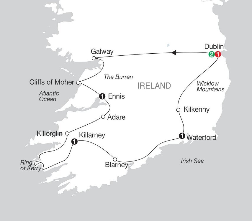 Irish Escape Globus (7 Days From Dublin to Dublin)