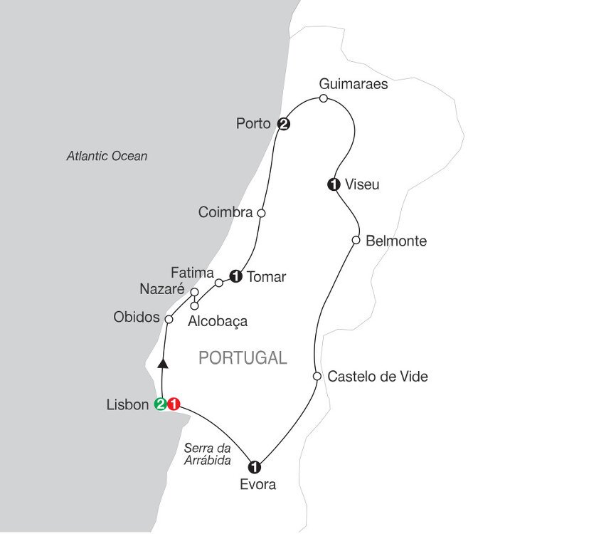 Portuguese Escape Globus (9 Days From Lisbon to Lisbon)