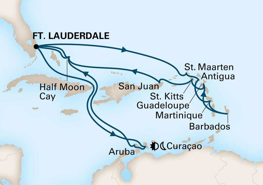 Southern Caribbean Seafarer / Eastern Wayfarer - Holland America (21 ...