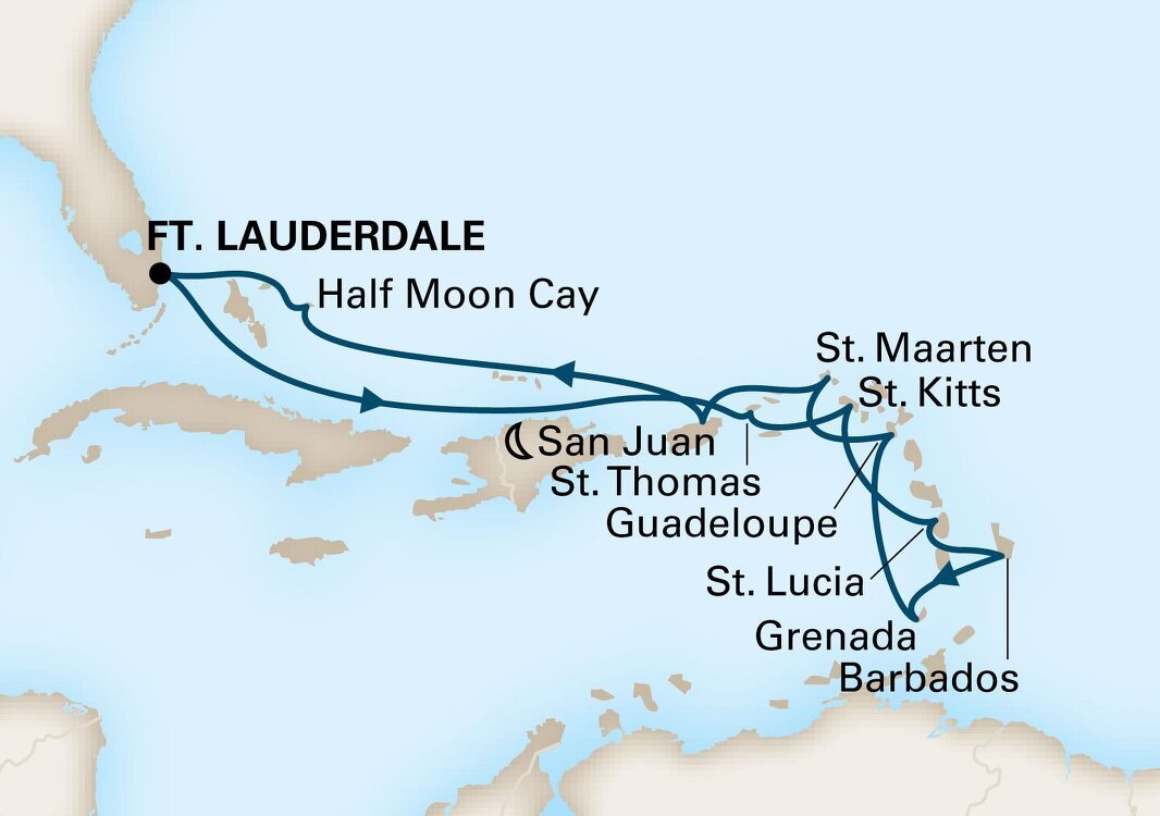 Southern Caribbean Holland America (14 Night Cruise from Fort Southern Caribbean Holland America (14 Night Cruise from Fort