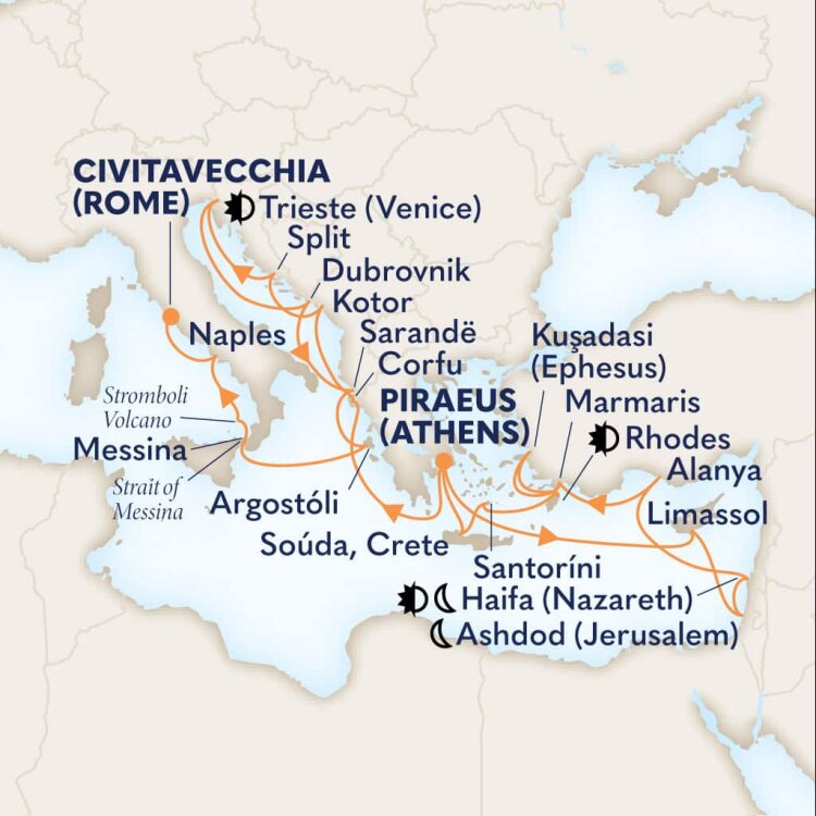 Eastern Mediterranean Antiquities: Rhodes & Stromboli - Holland America ...
