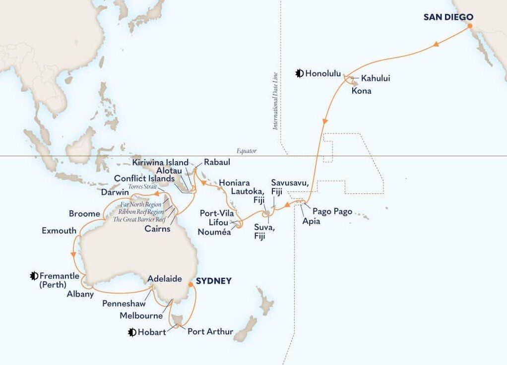 62 Day Grand Australia & New Zealand Itinerary (Holland America)