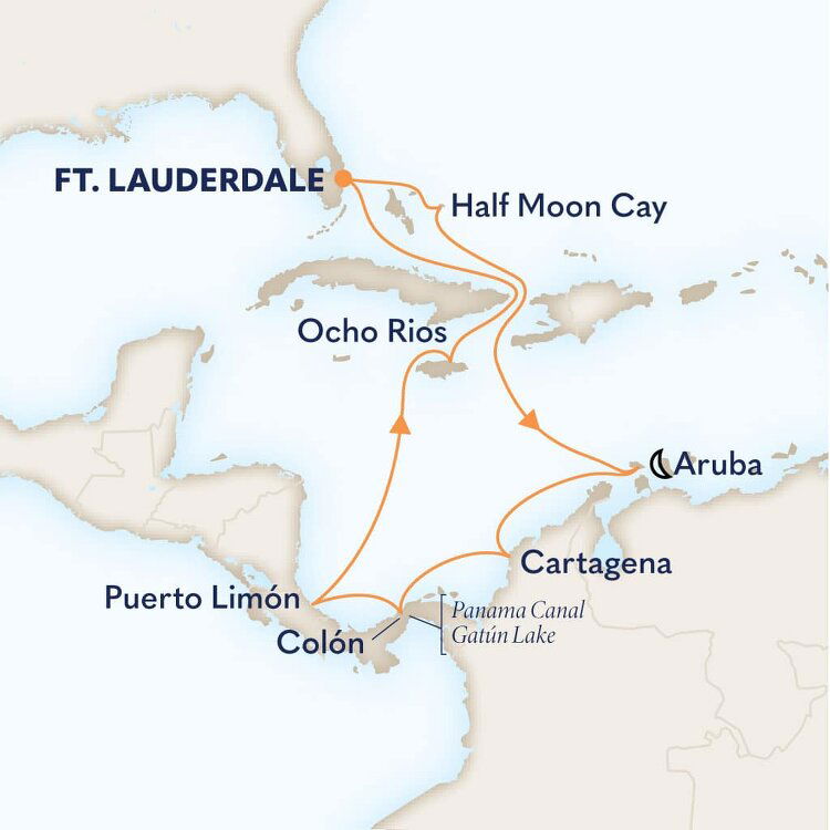 Panama Canal Sunfarer Holland America (12 Night Roundtrip Cruise from
