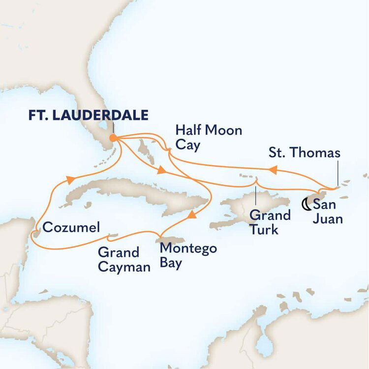 Eastern/Western Caribbean Holland America (14 Night Roundtrip Cruise Eastern/Western Caribbean Holland America (14 Night Roundtrip Cruise