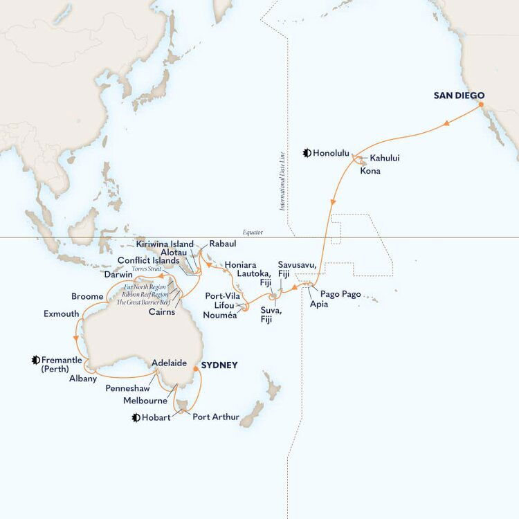 62 Day Grand Australia & New Zealand Itinerary (Holland America)