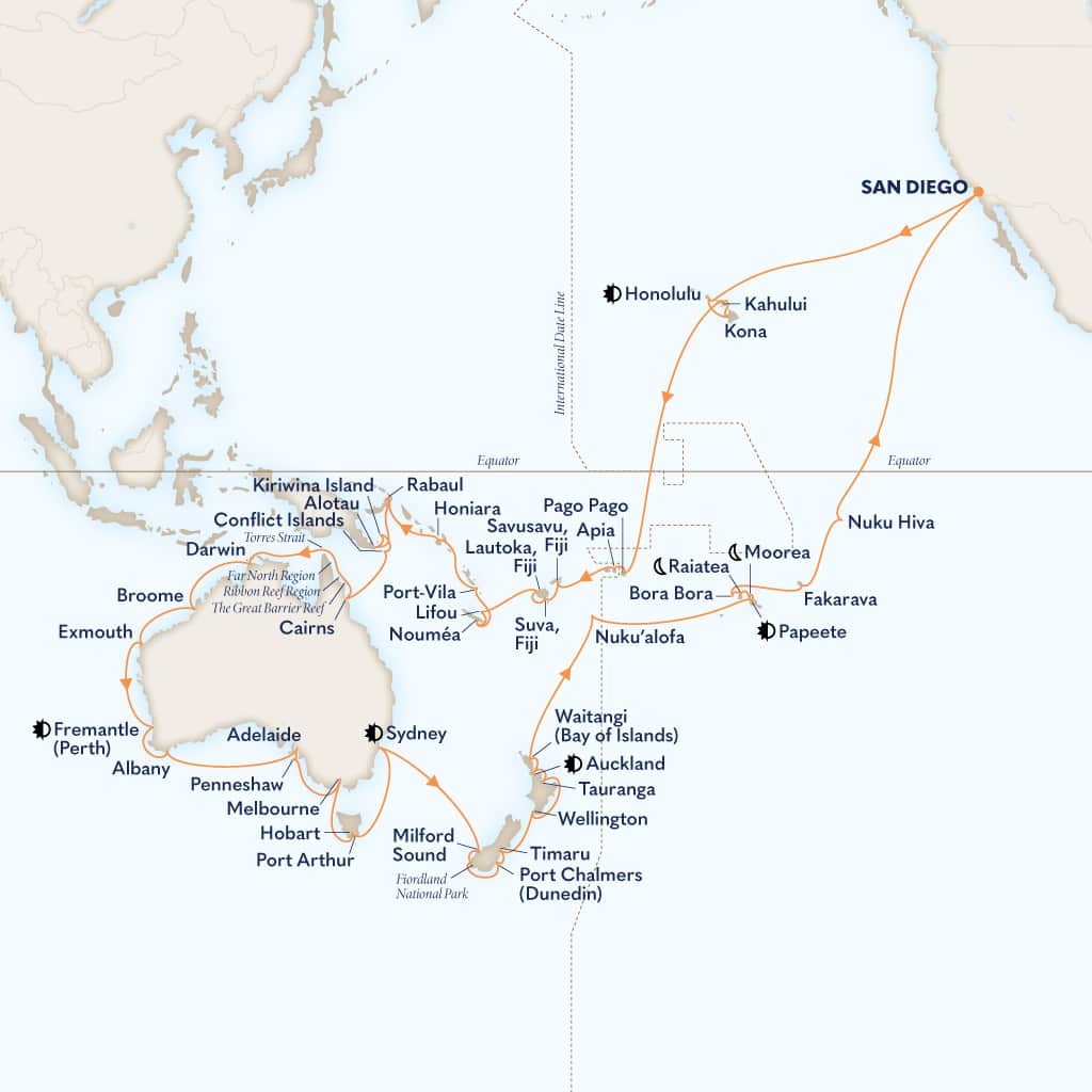 Grand Australia & New Zealand - Holland America (93 Night