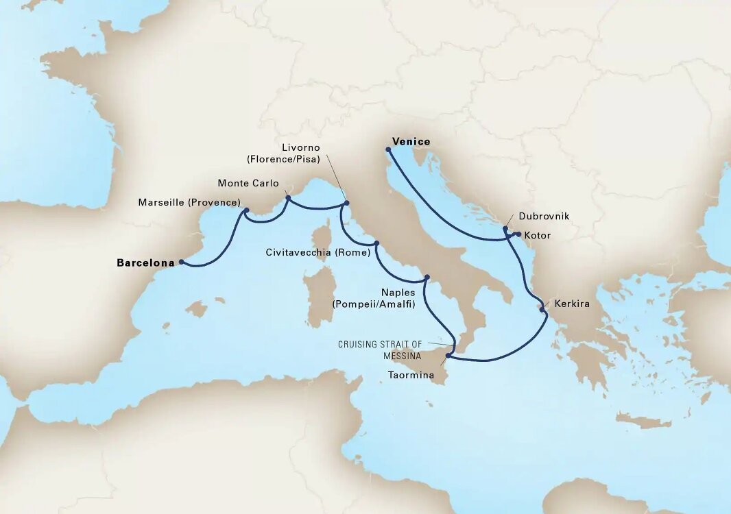 Mediterranean Tapestry Holland America (12 Night Cruise from