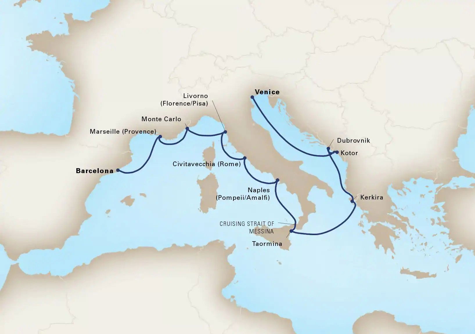 Mediterranean Tapestry - Holland America (12 Night Cruise from