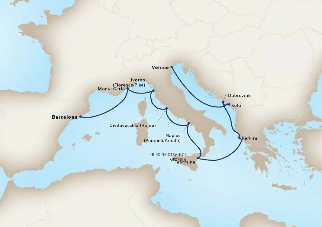 Mediterranean Tapestry Holland America (11 Night Cruise from