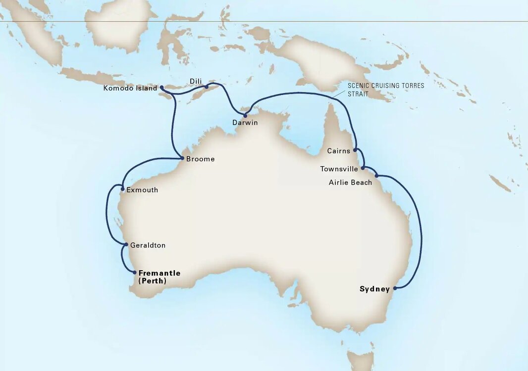 holland america australia circumnavigation cruise 2023