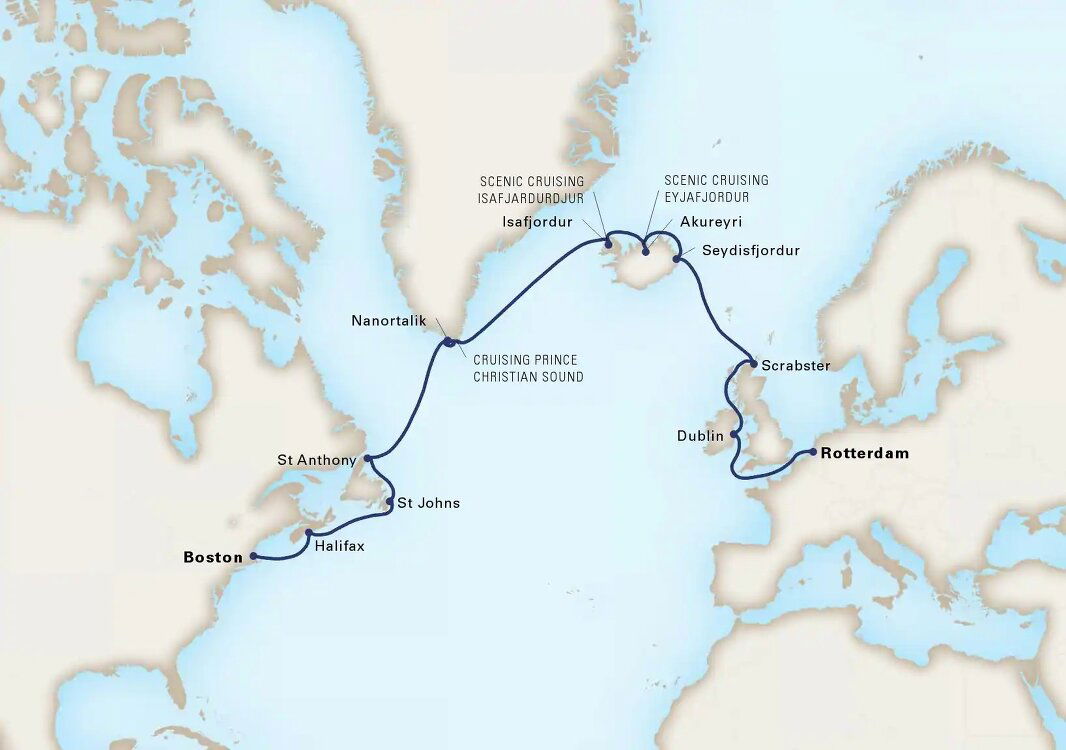 Voyage Of The Vikings Holland America (19 Night Cruise from Rotterdam
