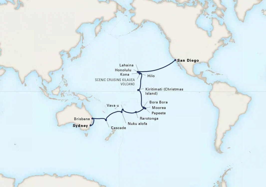 south pacific cruise holland america
