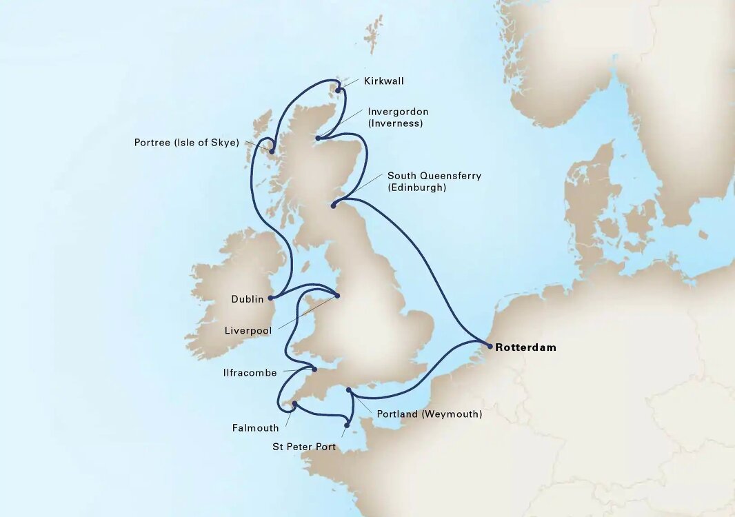 holland america cruises to ireland and scotland