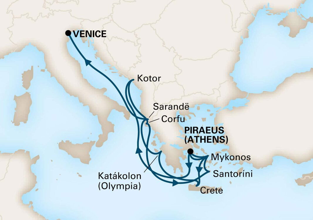 Idyllic Greek Isles & Adriatic Allure Holland America (14 Night
