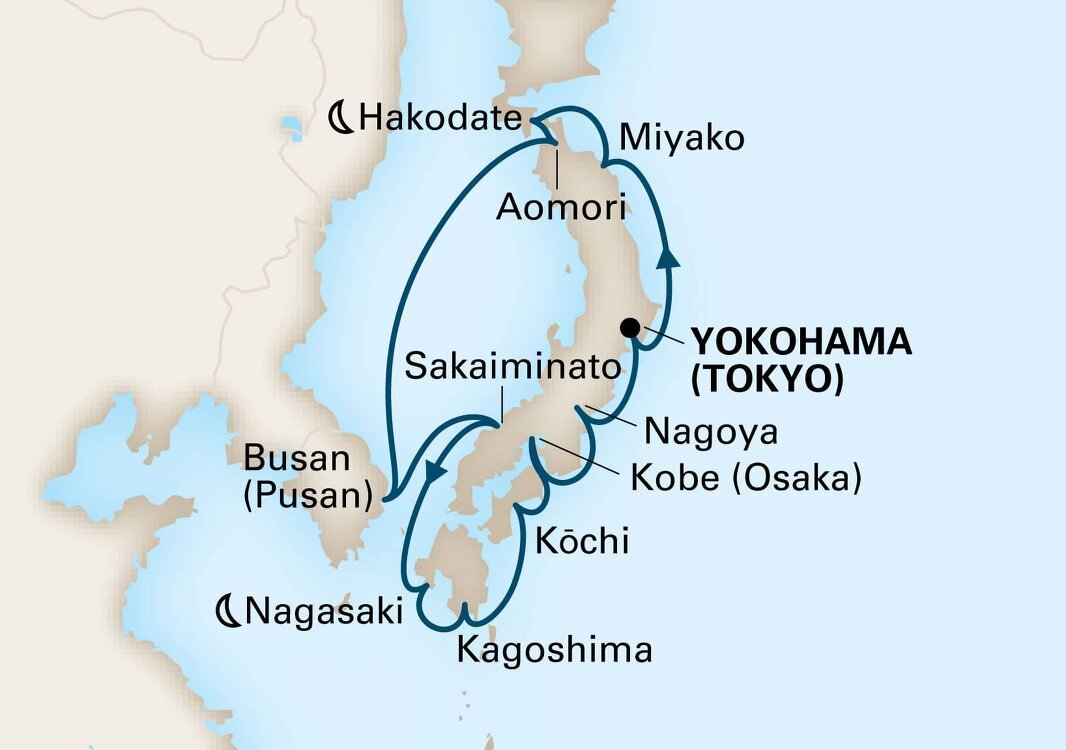 Japan Holland America (14 Night Roundtrip Cruise from Tokyo)