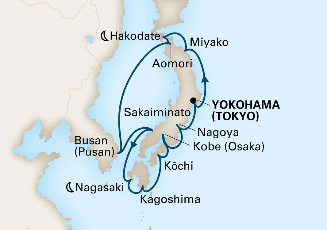 Japan Holland America (14 Night Roundtrip Cruise from Tokyo)