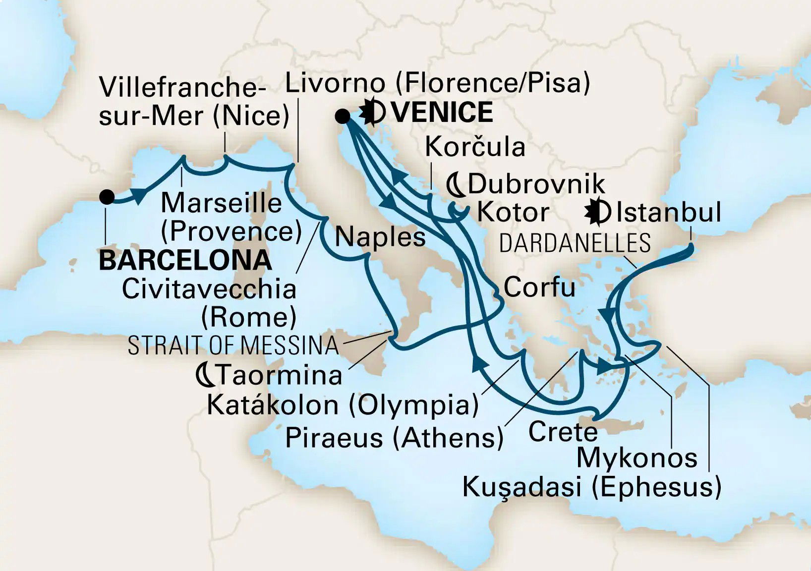 Mediterranean Tapestry & Empires - Holland America (24 Night Cruise 