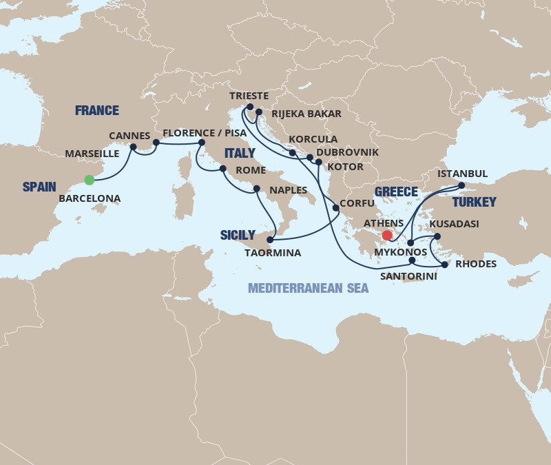 Mediterranean Tapestry, Greece & Adriatic Antiquities - Holland America 