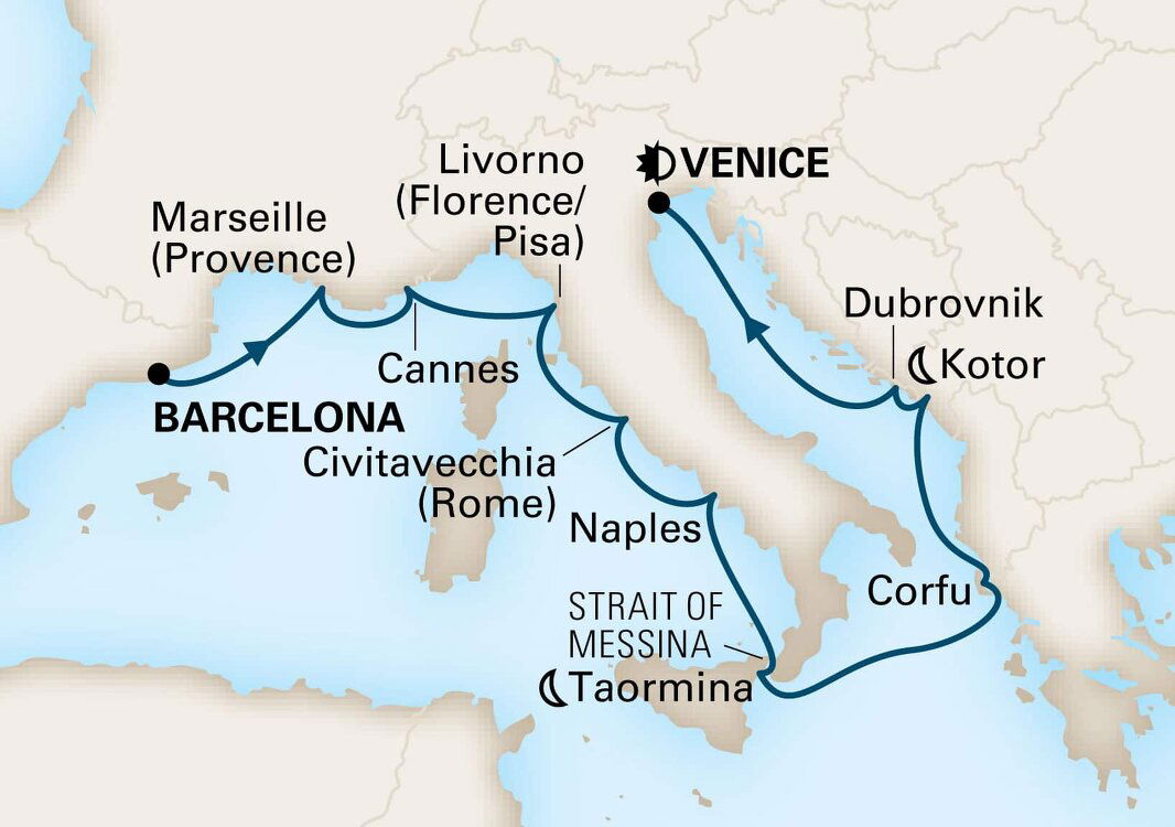 Mediterranean Tapestry Holland America (12 Night Cruise from