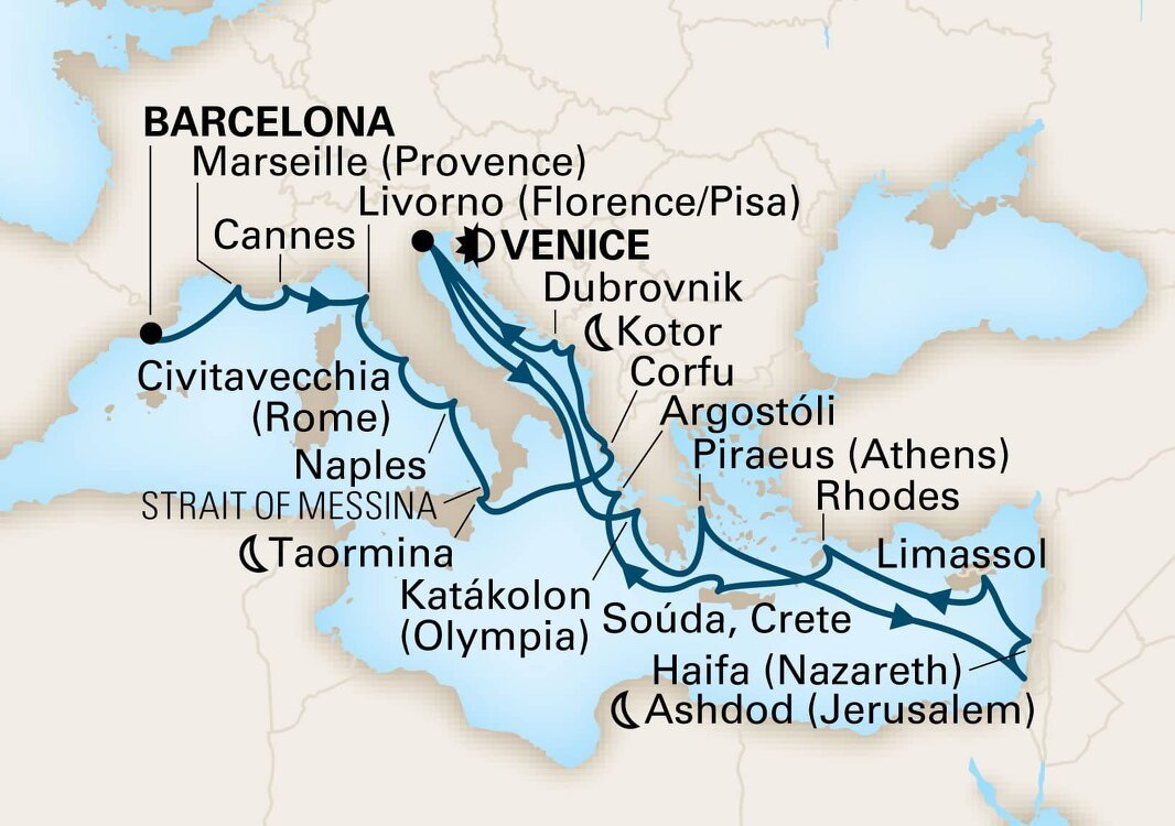 holy land mediterranean cruise