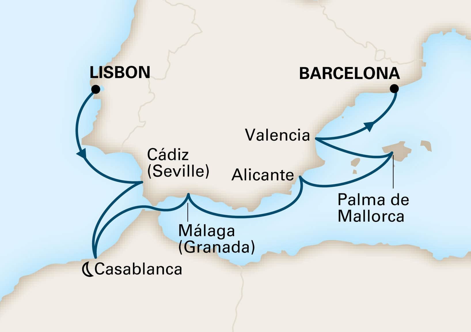 Cruises From Lisbon To Barcelona 2023 2025 Seasons   62084 