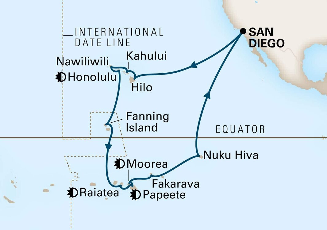 holland america cruises from san diego to hawaii
