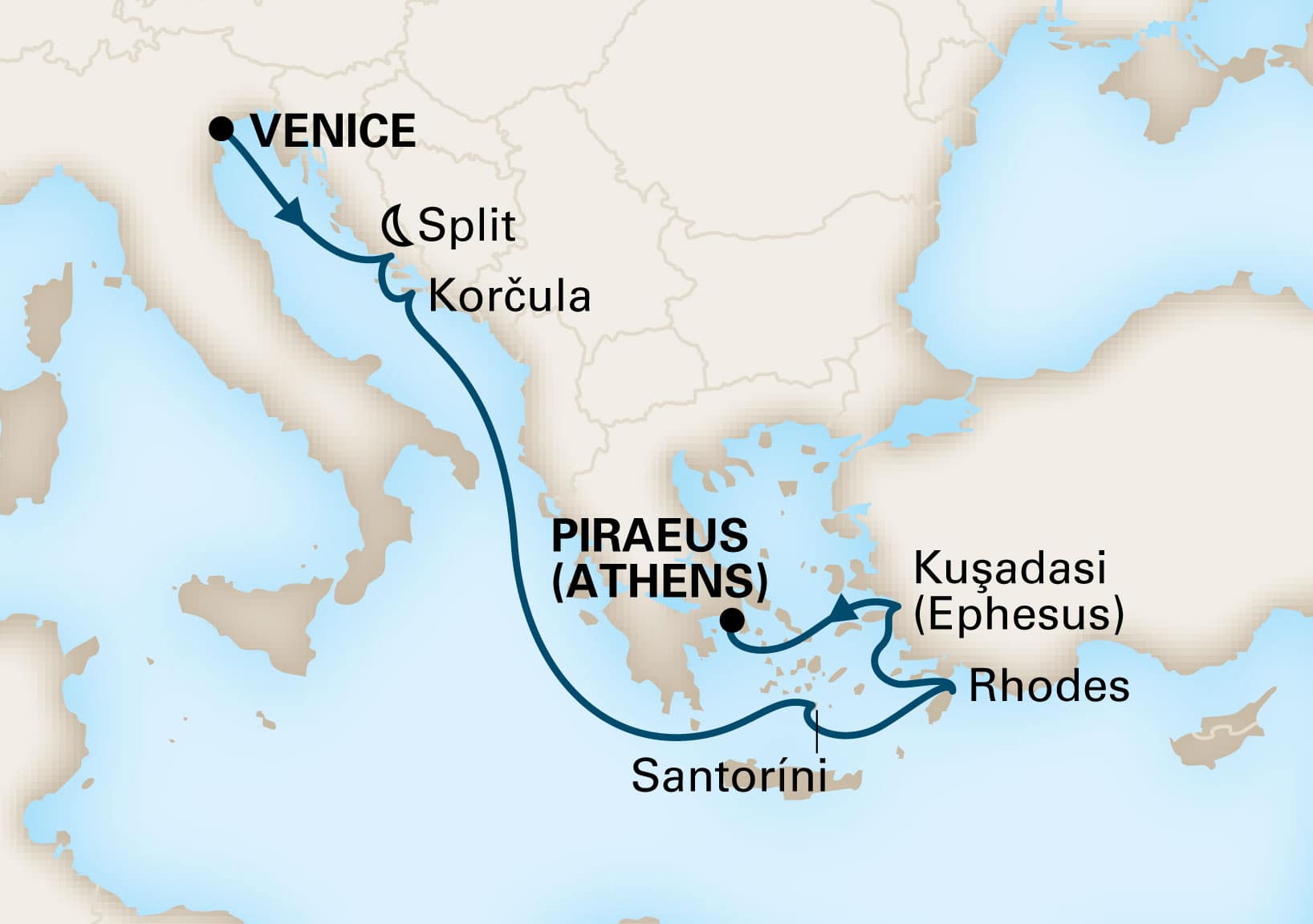 Greek Enchantment - Holland America (7 Night Cruise from Venice to Athens)