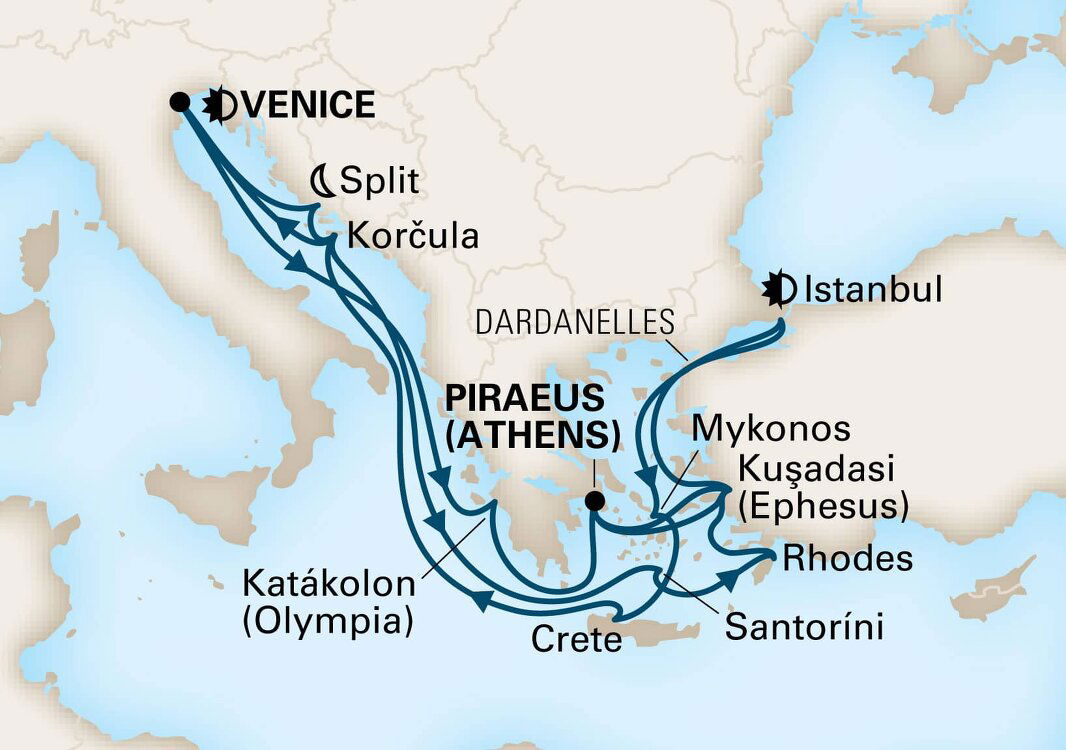 Mediterranean Empires & Greek Enchantment Holland America (19 Night