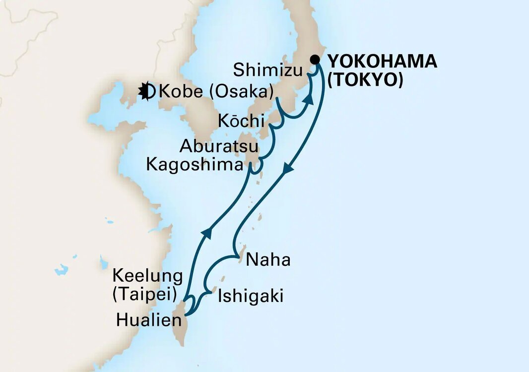 Southern Japan Holland America (13 Night Roundtrip Cruise from Tokyo)
