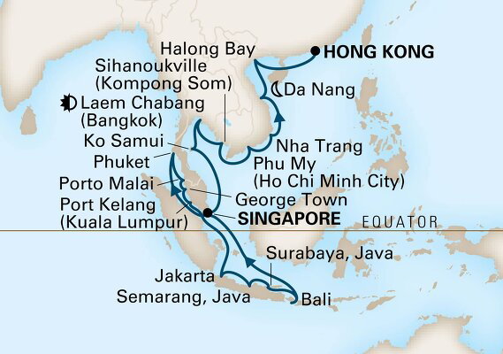 cruise singapore hong kong to vietnam