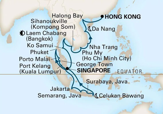 cruise singapore hong kong