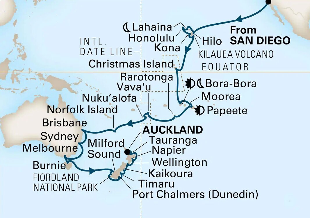 South Pacific Crossing & New Zealand Collector Holland America (49