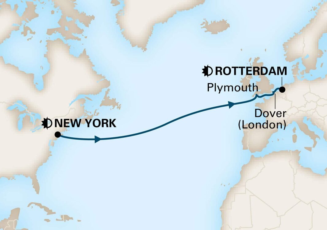 holland america cruise map