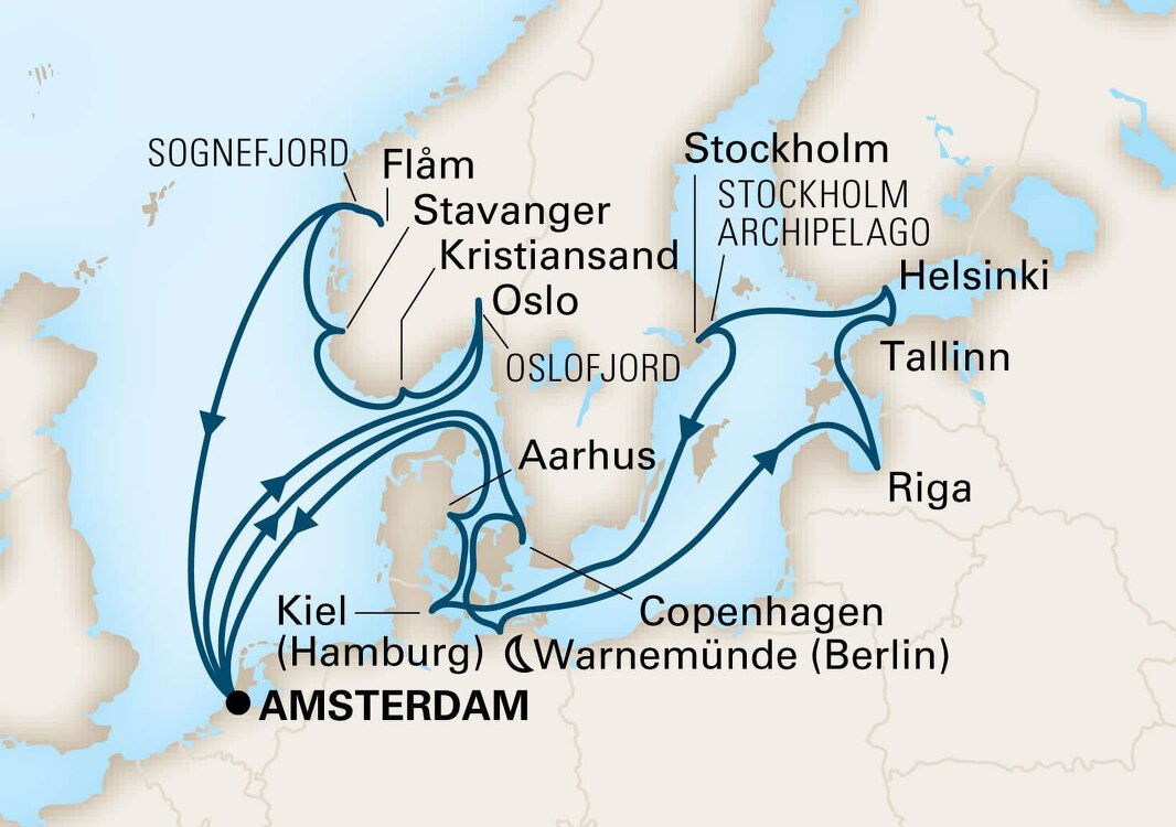 Viking Sagas & Baltic Jewels Holland America (21 Night Roundtrip