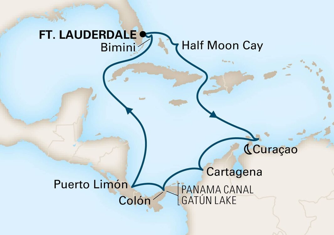 Panama Canal Sunfarer Holland America (12 Night Roundtrip Cruise from