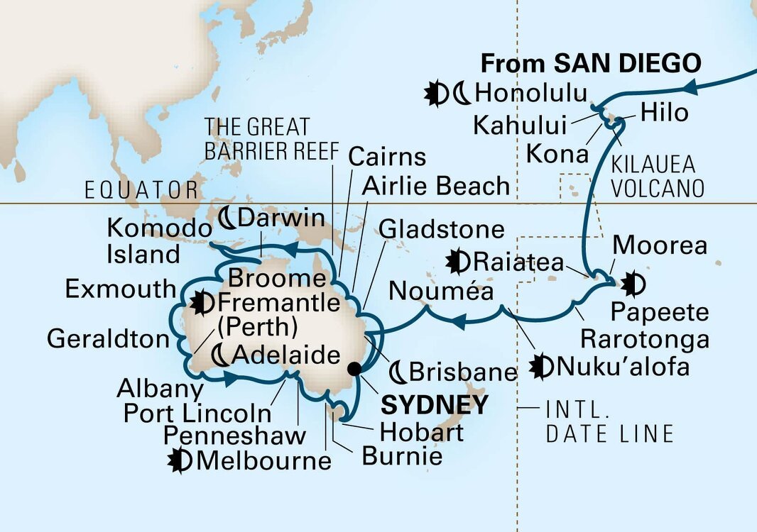 holland america australia circumnavigation cruise 2023