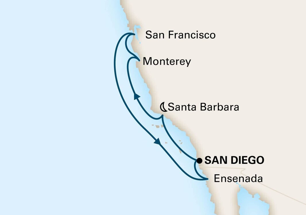 Classic California Coast Holland America (7 Night Roundtrip Cruise