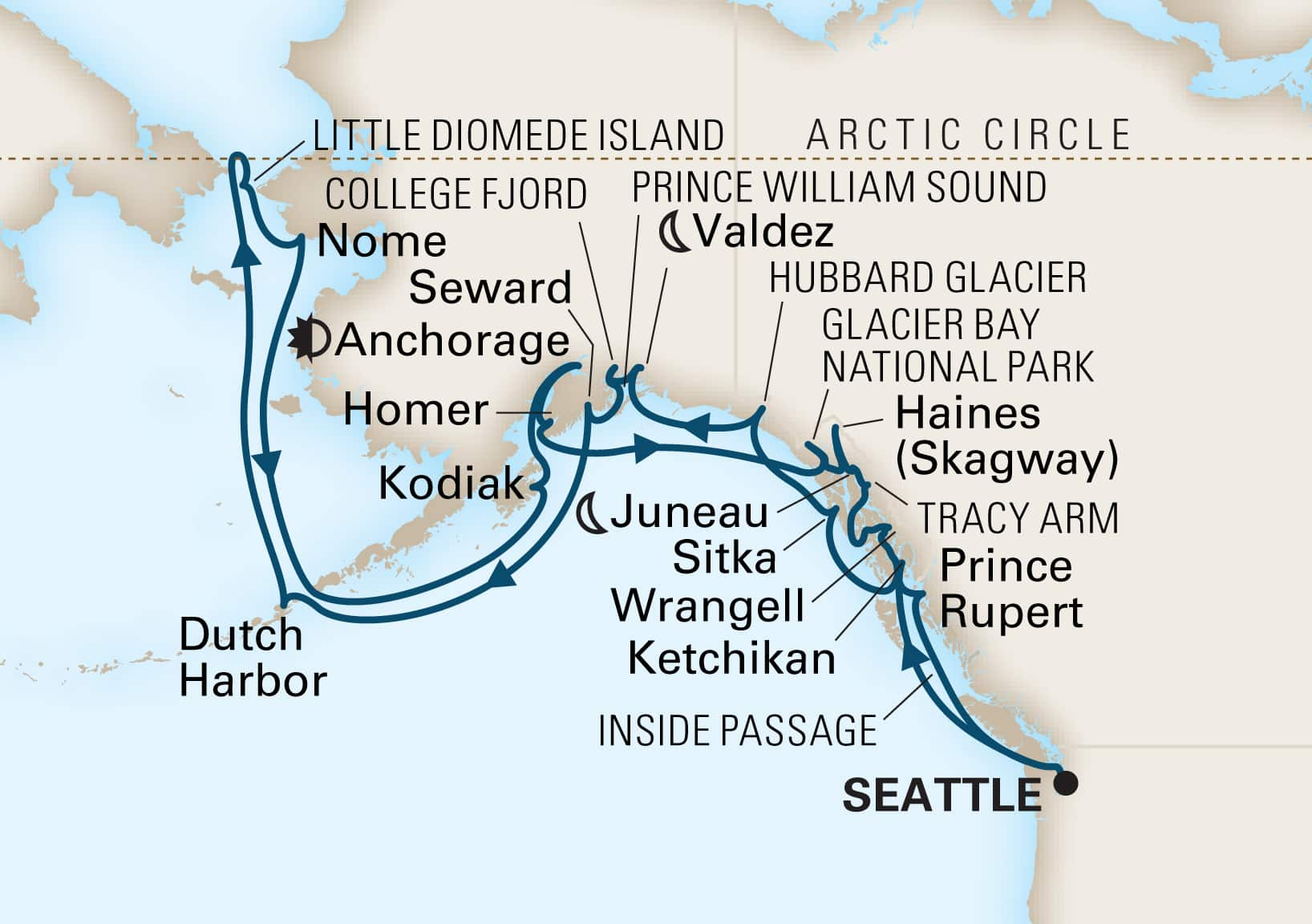 Alaska Cruises - Holland America - 2023-2025 Seasons