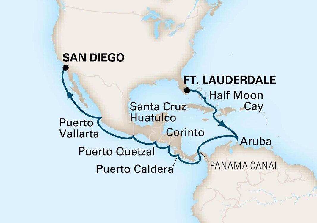 Panama Canal Holland America (16 Night Cruise from Fort Lauderdale to