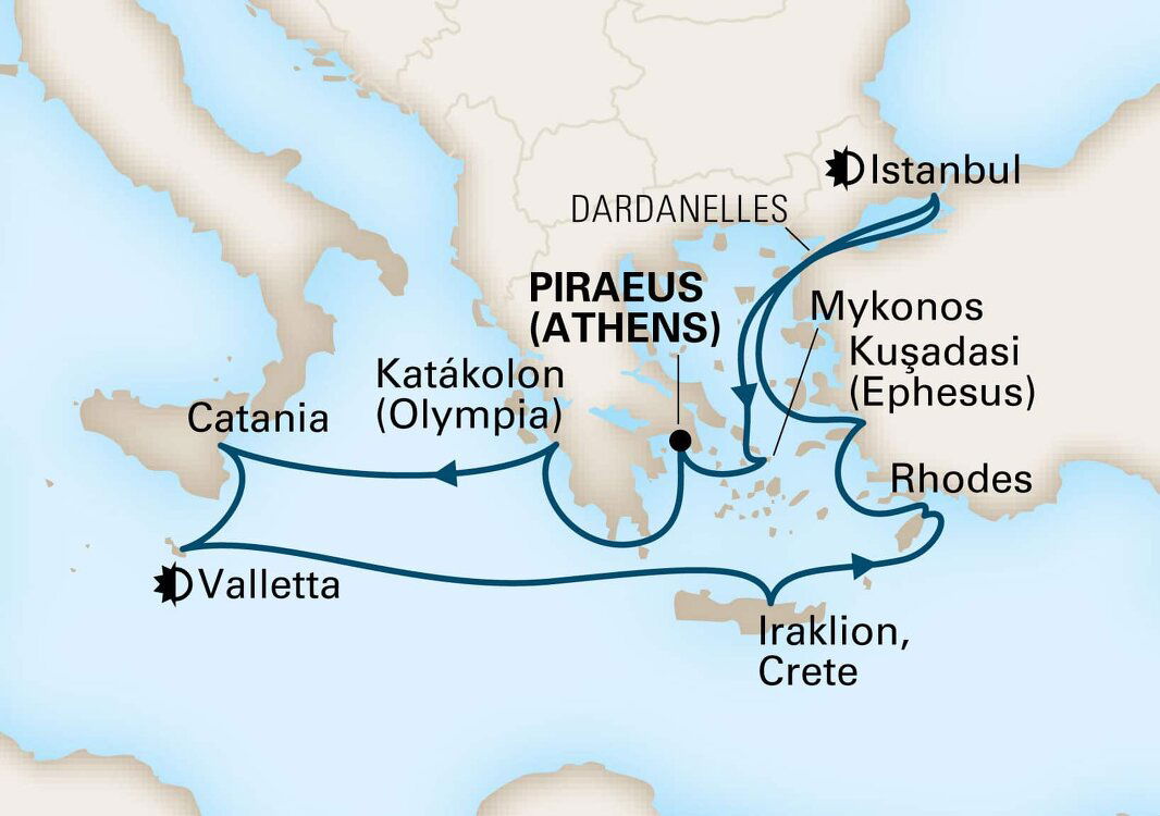 Turkey & Greek Isles Holland America (14 Night Roundtrip Cruise from