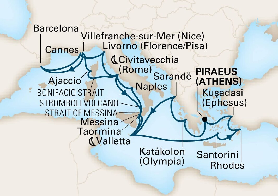 Mediterranean Romance & Odyssey Holland America (21 Night Roundtrip