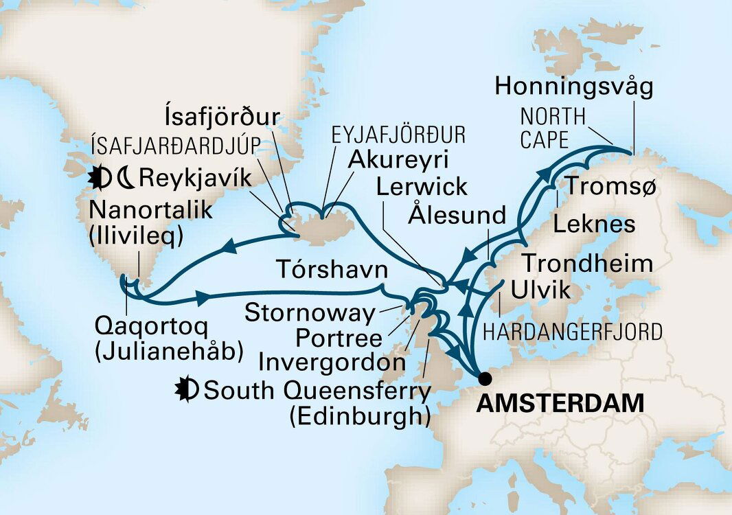 Ultimate Viking Explorer & The Midnight Sun Holland America (35 Night