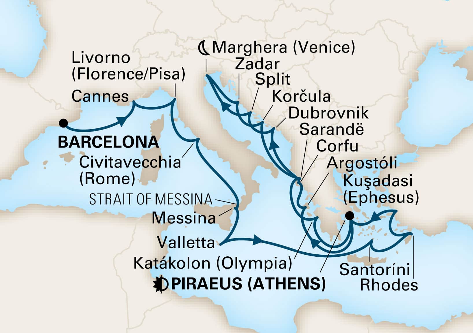 Mediterranean Odyssey & Venetian Delight - Holland America (21 Night