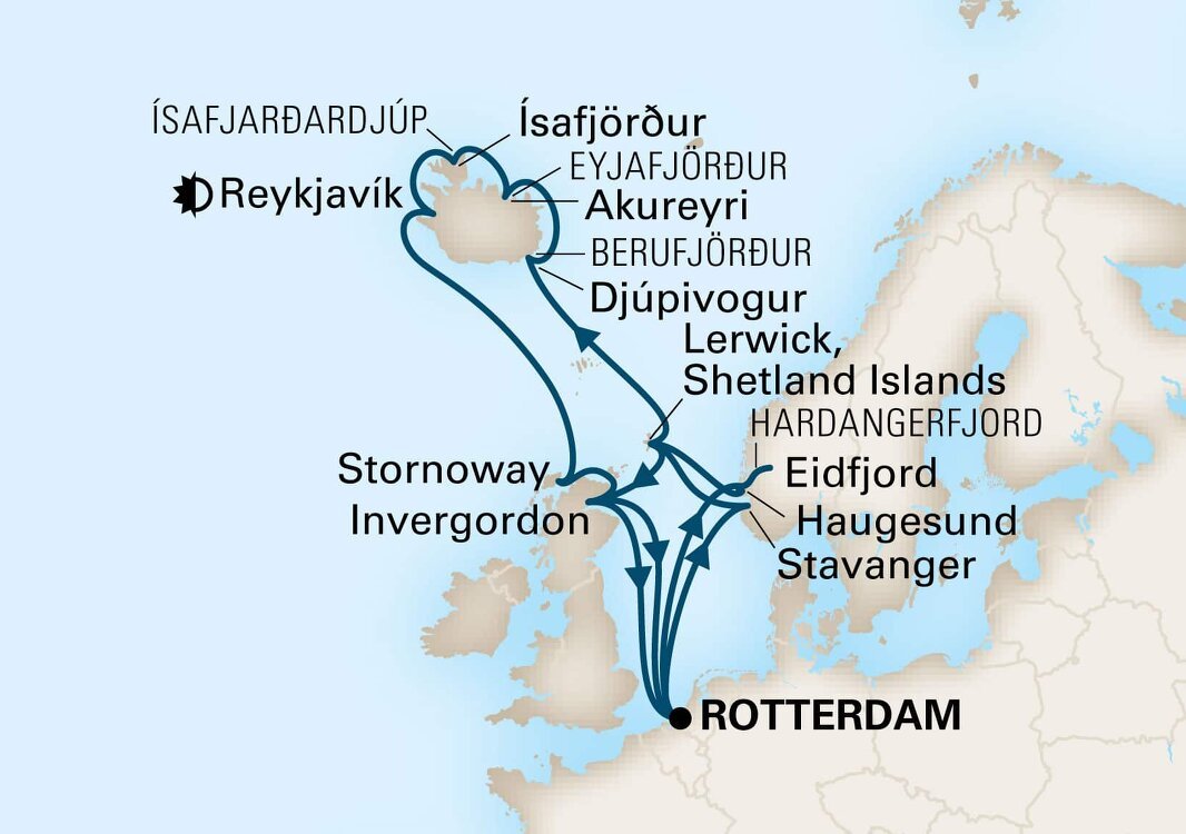 Northern Isles & Viking Sagas Holland America (21 Night Roundtrip