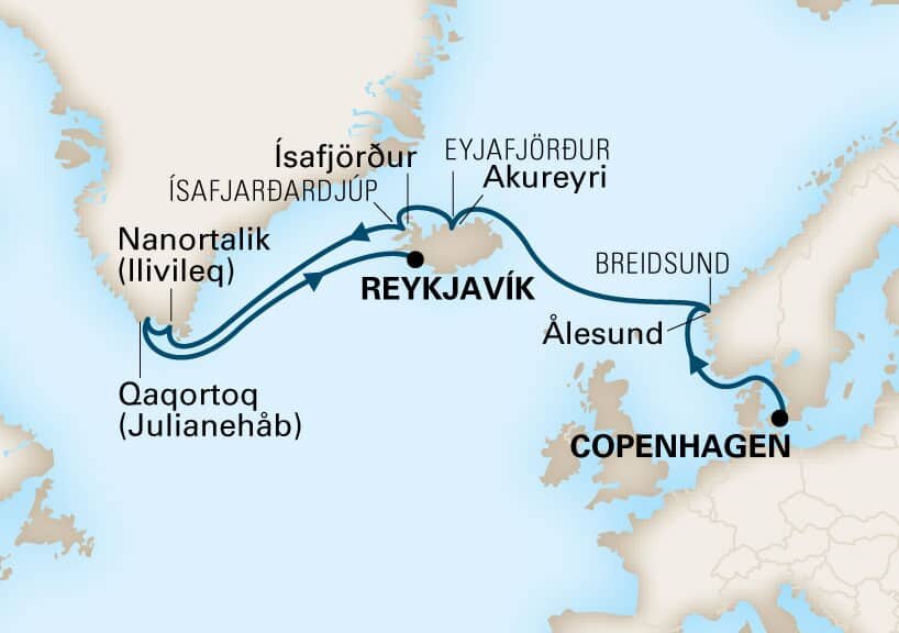 Iceland & Greenland Passage Holland America (11 Night Cruise from
