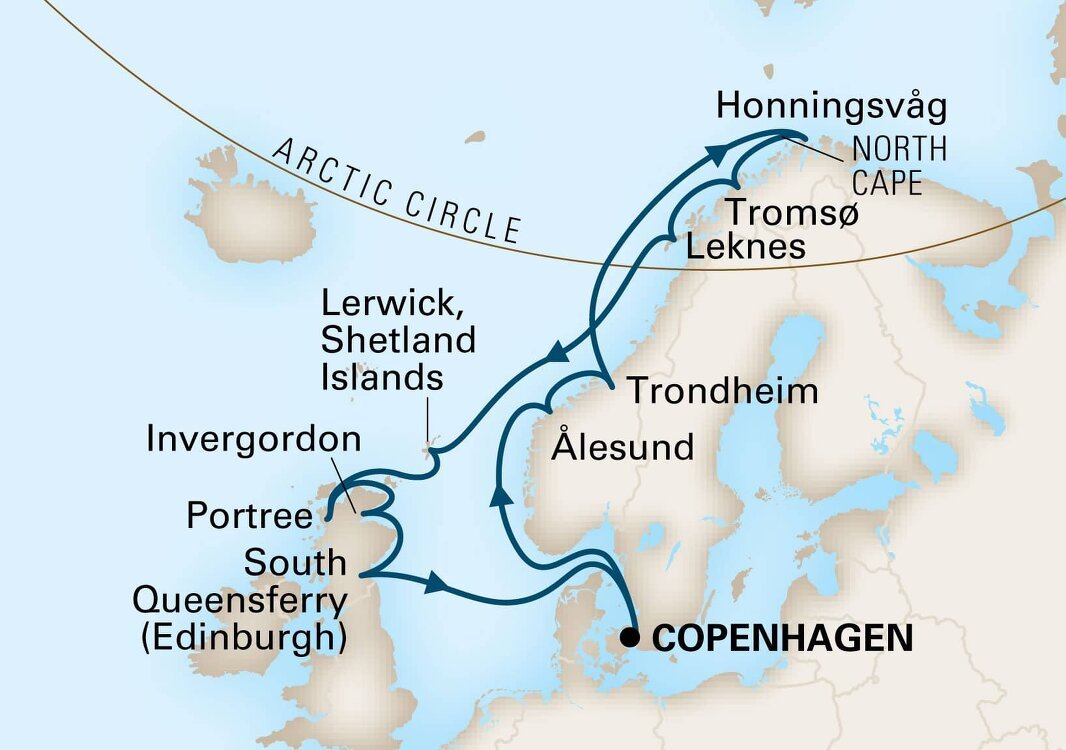 North Cape & The Midnight Sun Holland America (14 Night Roundtrip