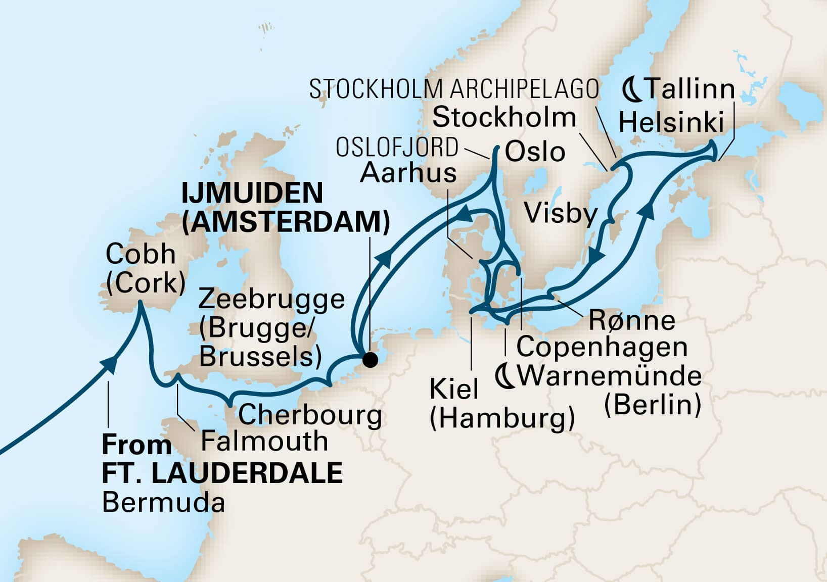 Transatlantic Cruises - Holland America - 2023 & 2024 Seasons